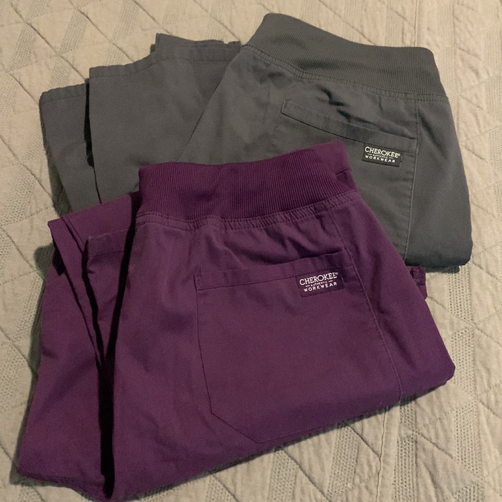 Two pair Cherokee Scrub Pants (Medium)